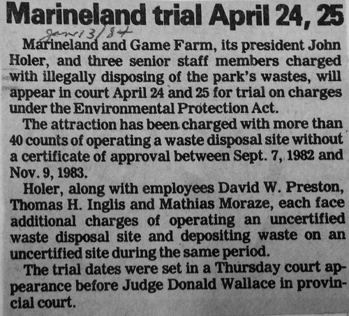 Flickr (illegal waste dumping): MARINELAND TRIAL APRIL 24,25